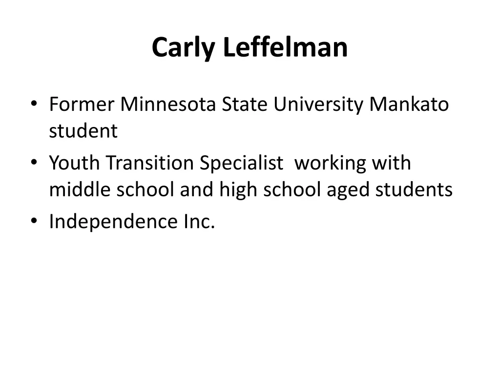 carly leffelman