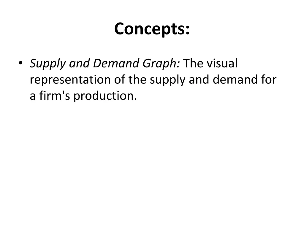 concepts
