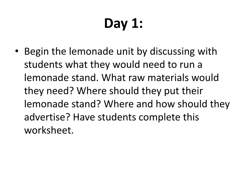 day 1 1