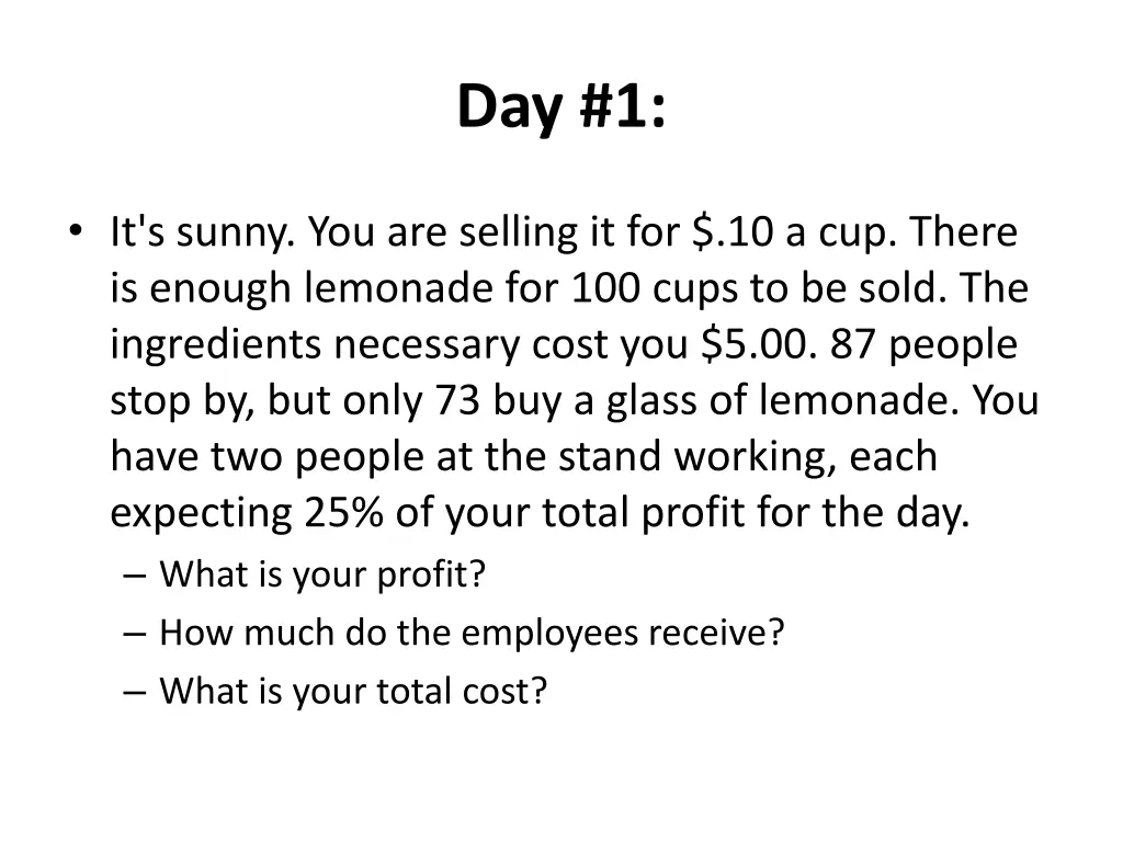 day 1