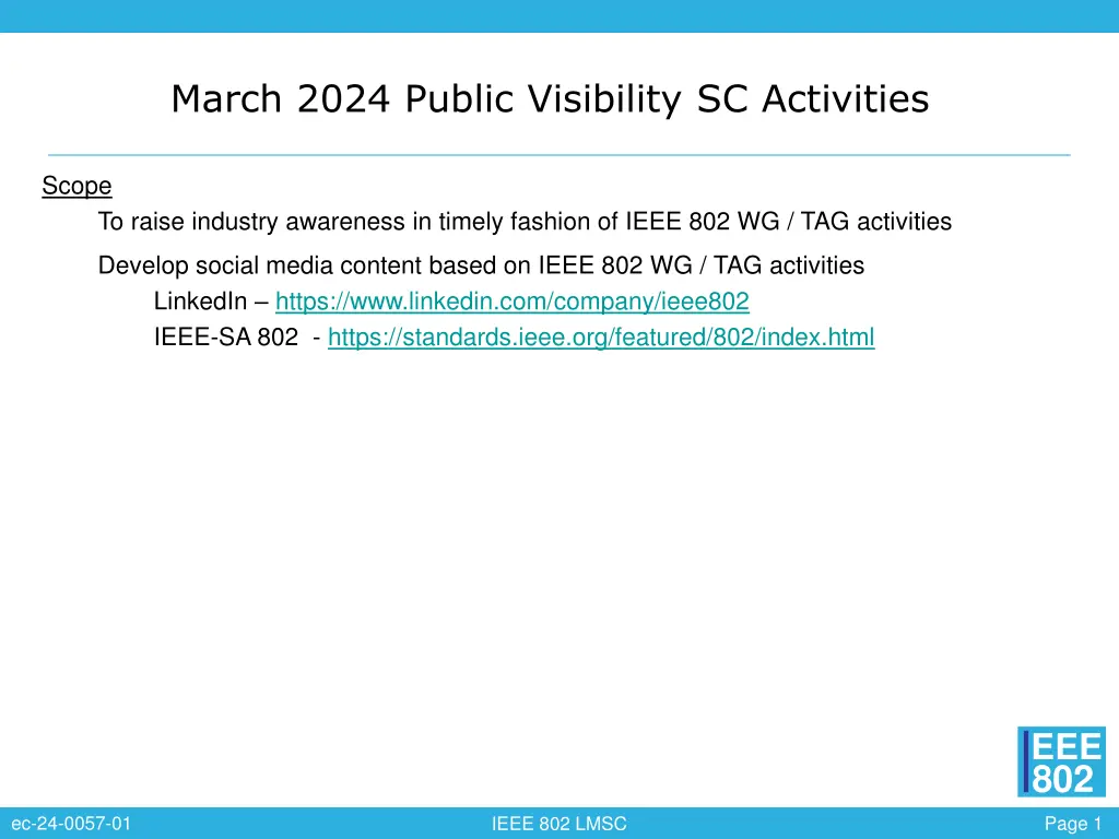 march 2024 public visibility sc activities