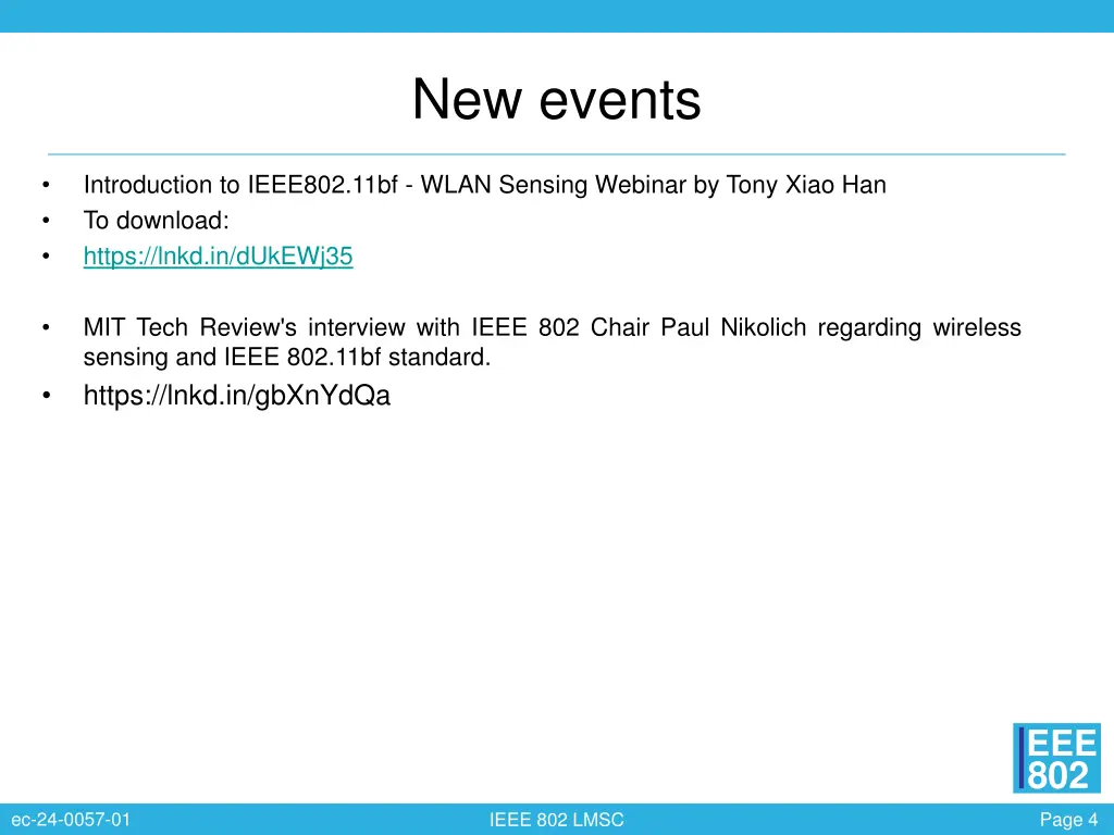new events