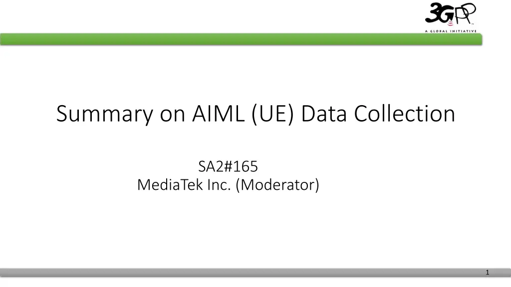 summary on aiml ue data collection
