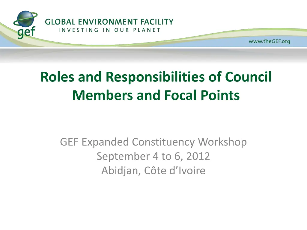 roles and responsibilities of council members