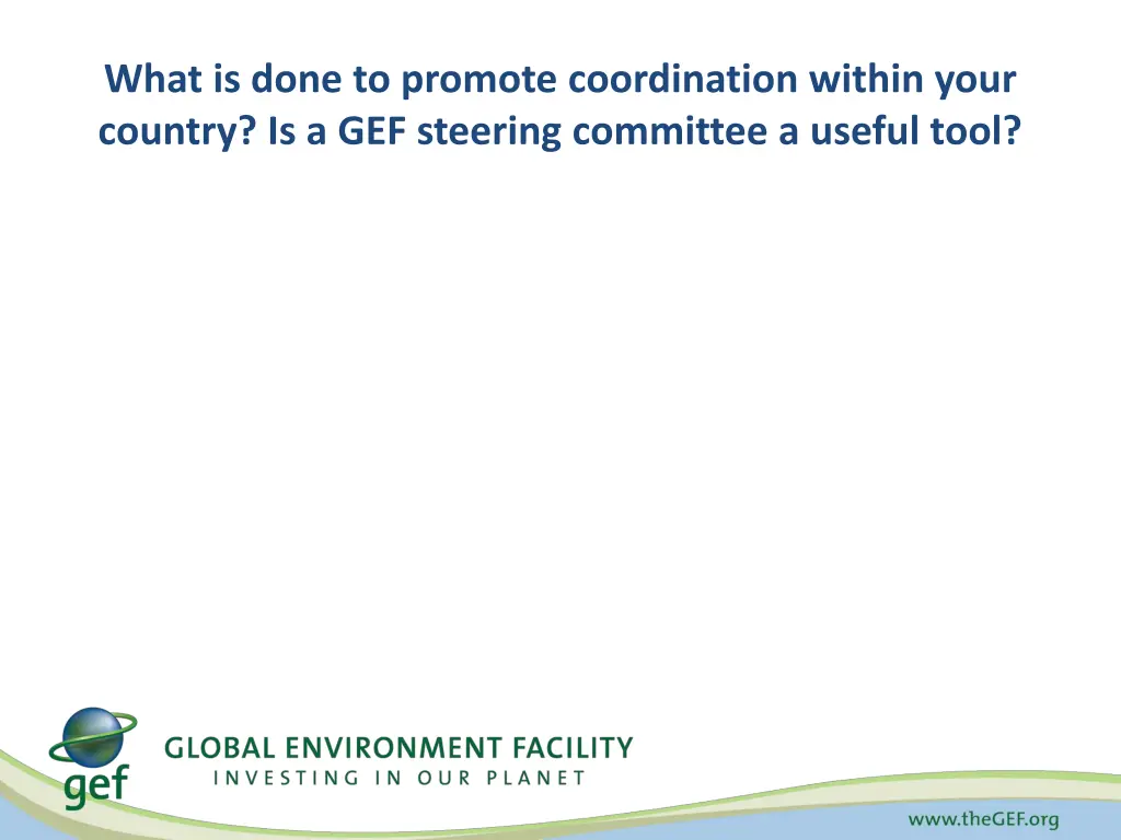 what is done to promote coordination within your