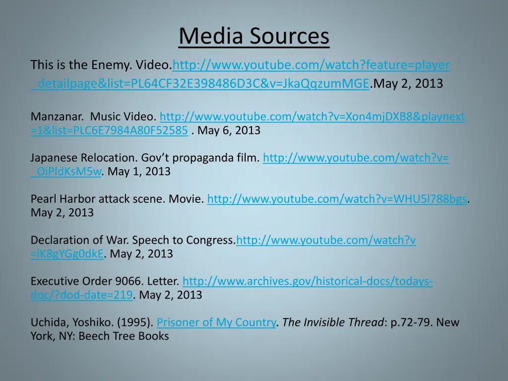 media sources