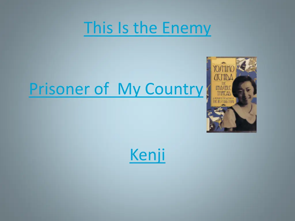 this is the enemy
