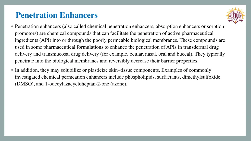 penetration enhancers