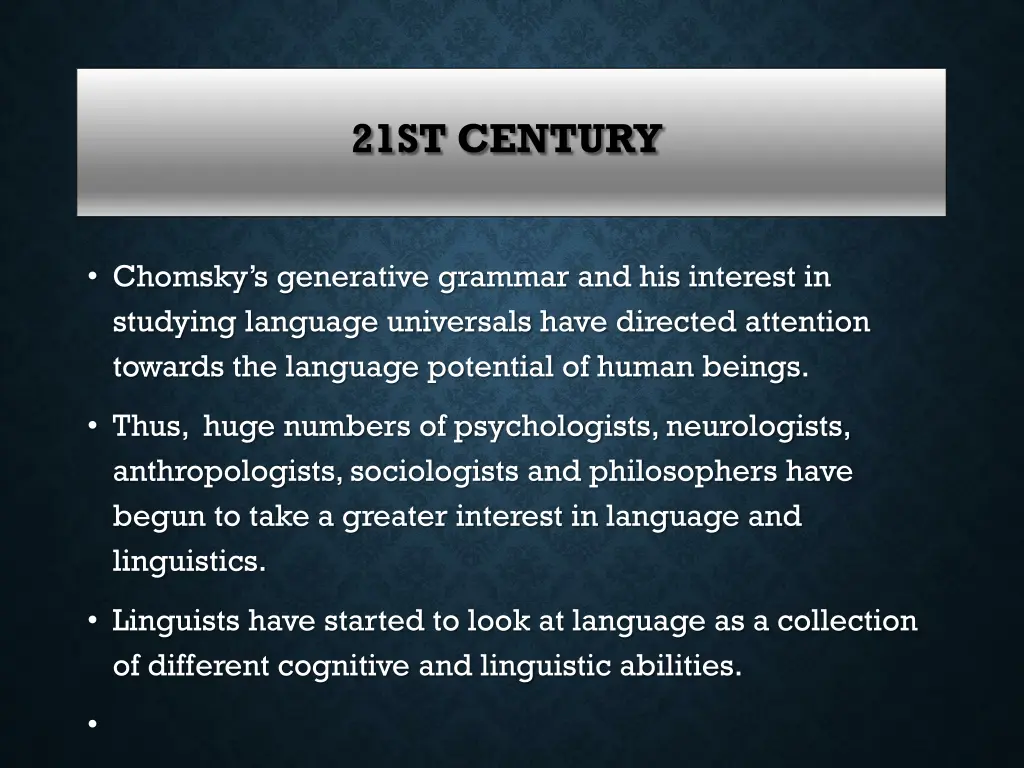 21st century