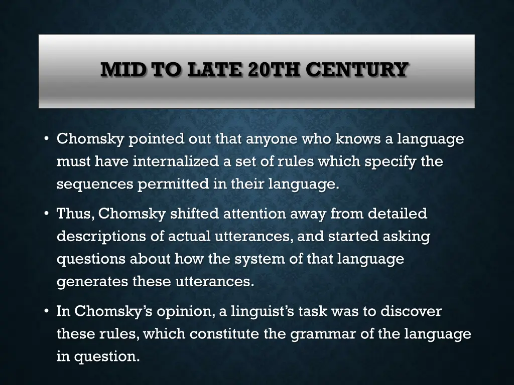 mid to late 20th century 1