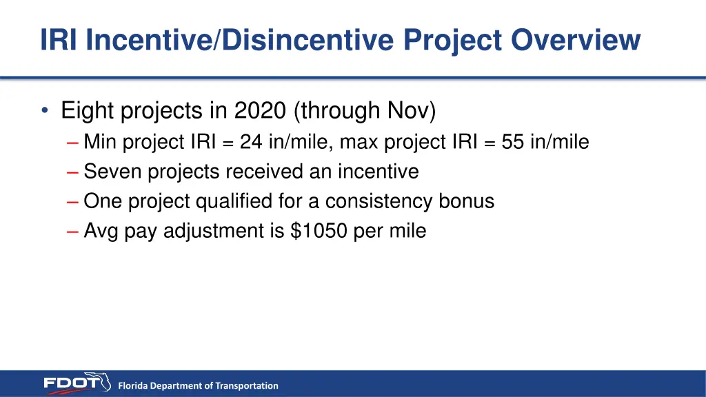 iri incentive disincentive project overview 2