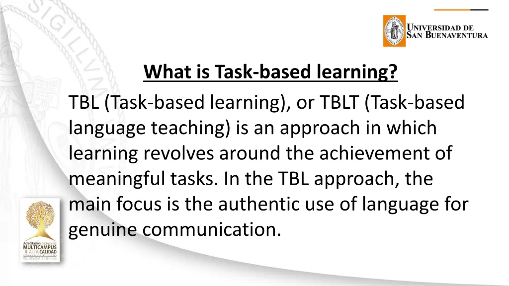 what is task based learning tbl task based