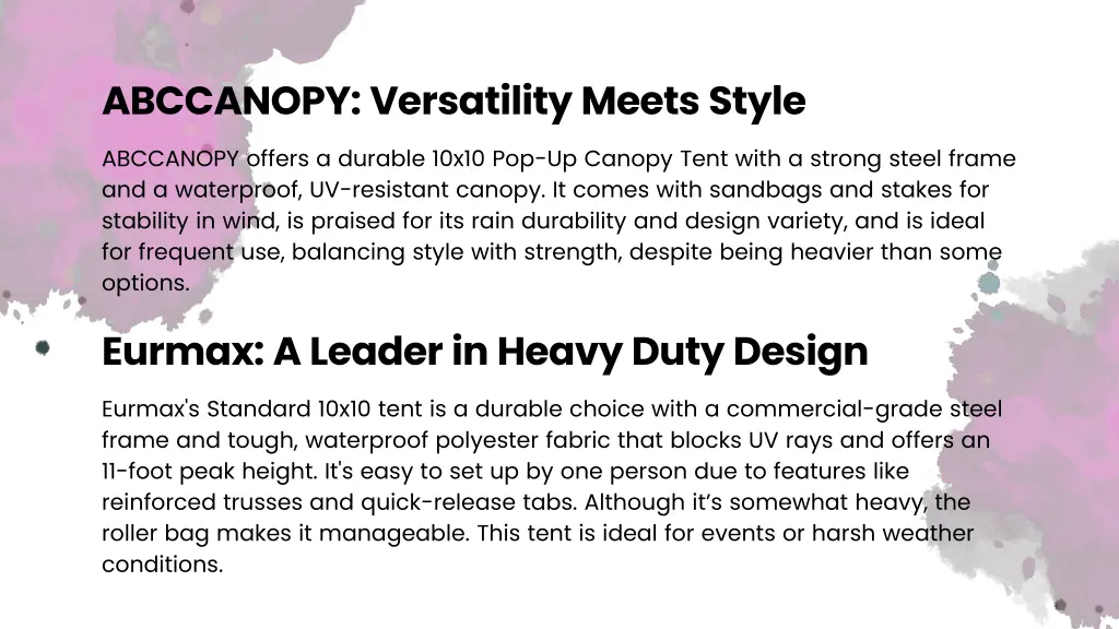 abccanopy versatility meets style