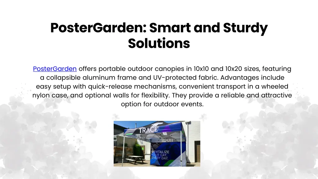 postergarden smart and sturdy solutions