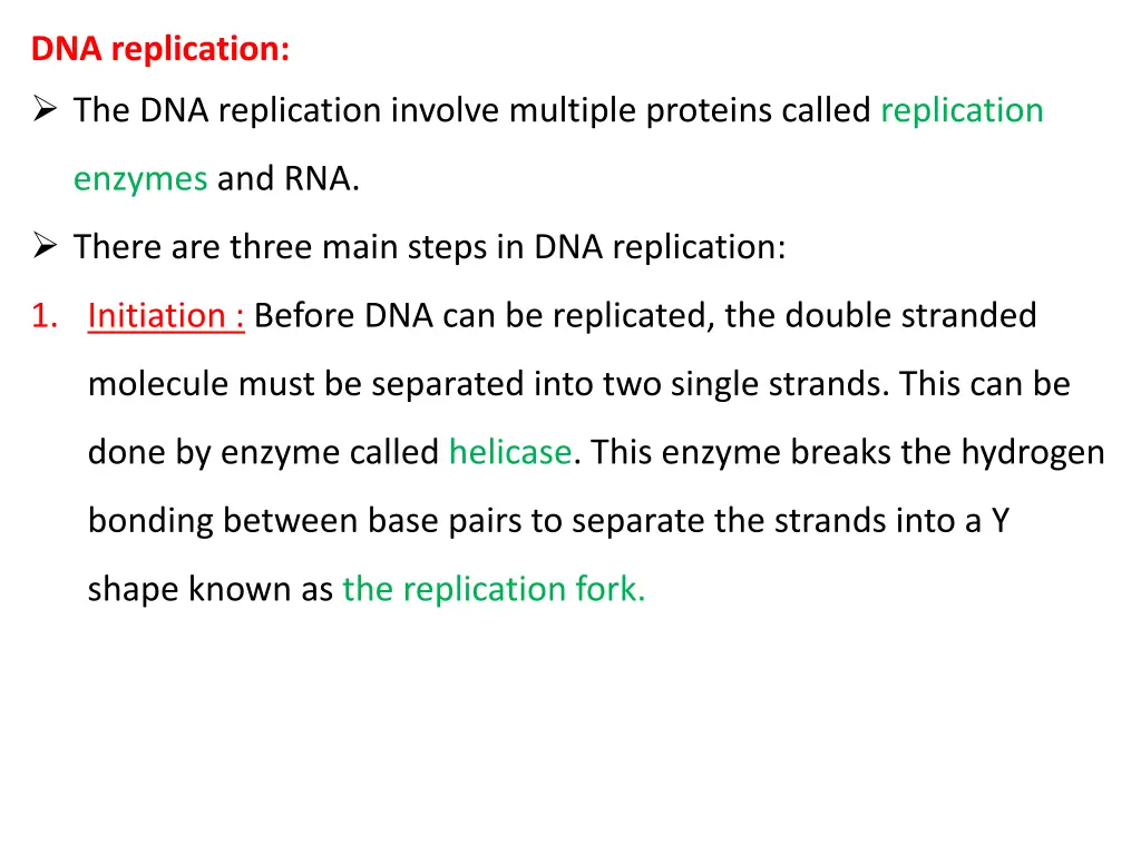 dna replication the dna replication involve