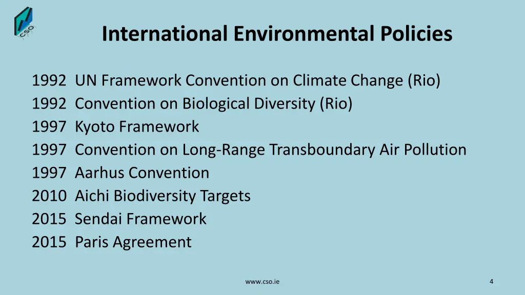 international environmental policies