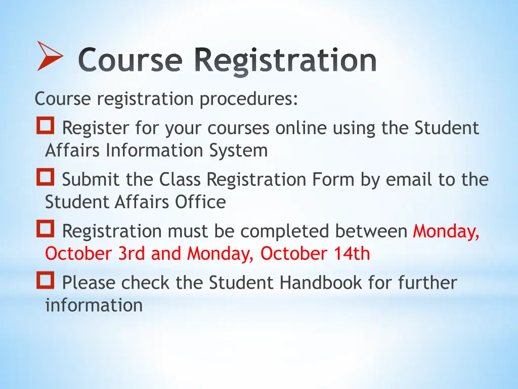 course registration course registration 1