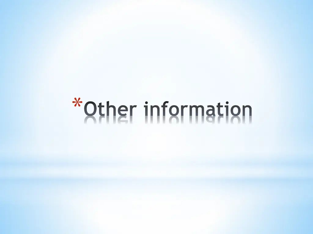 other information