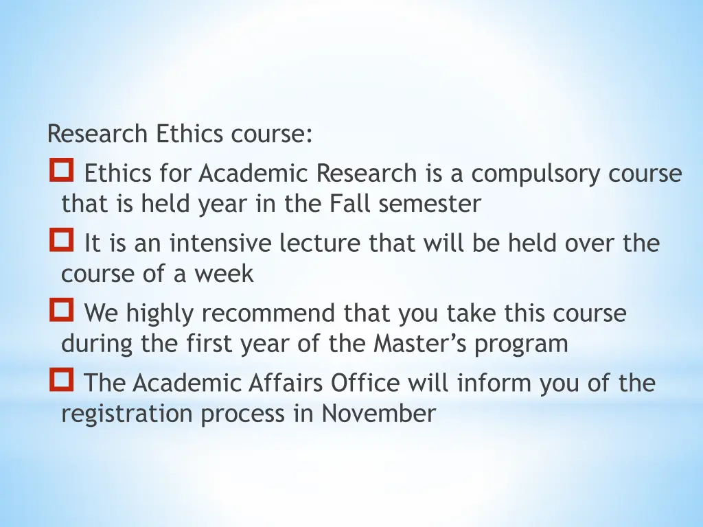 research ethics course ethics for academic