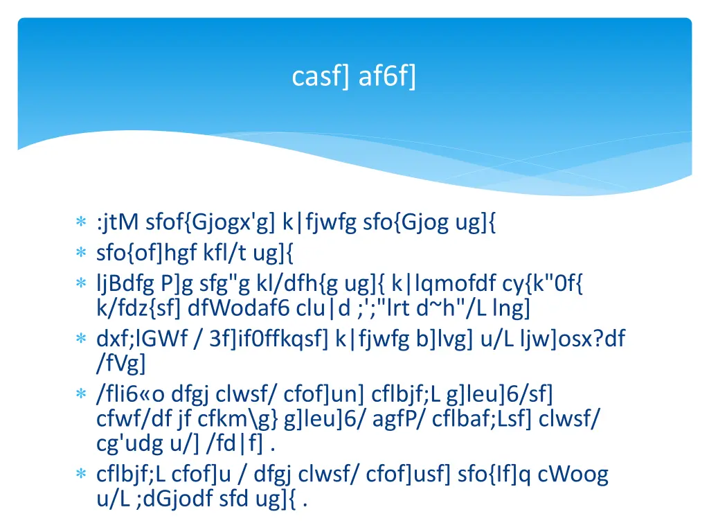 casf af6f