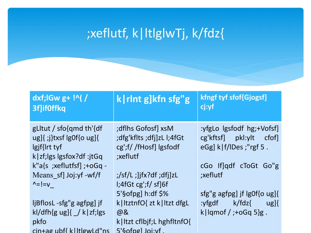 xeflutf k ltlglwtj k fdz