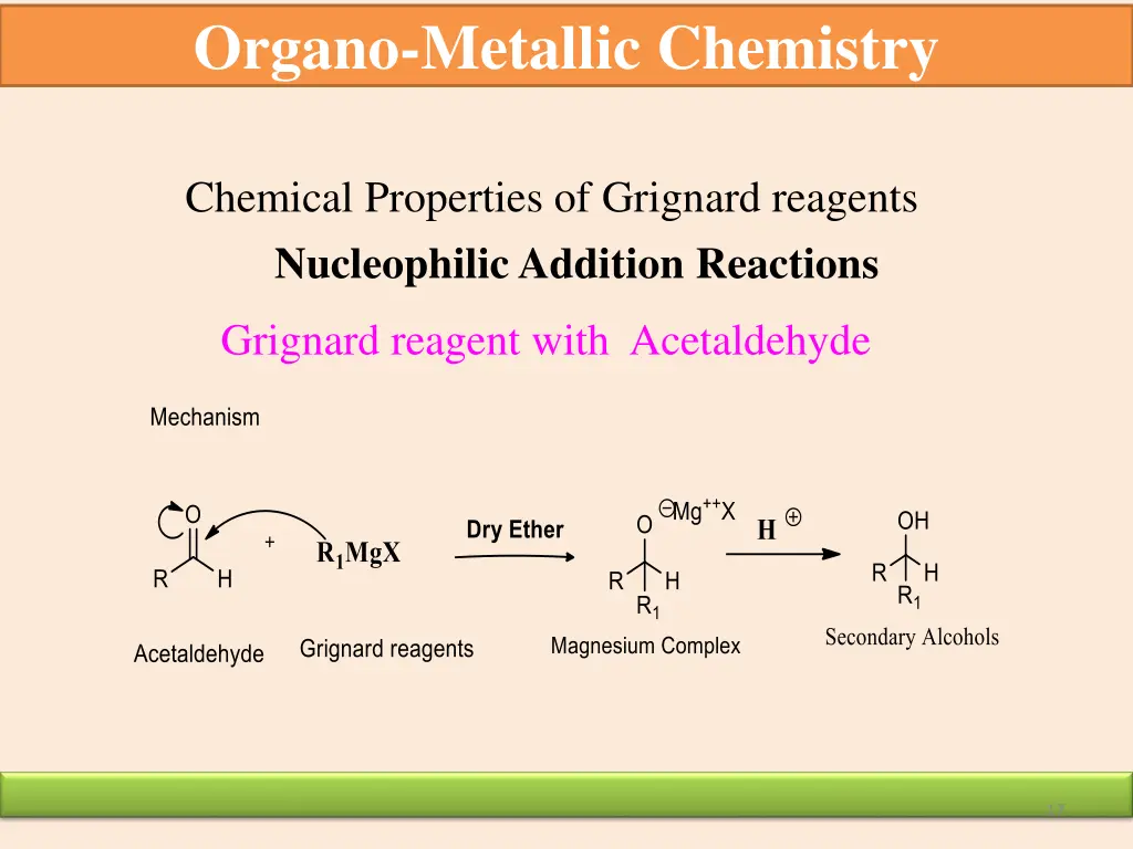 organo metallic chemistry 13
