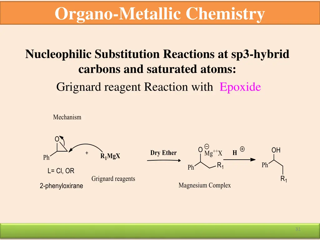 organo metallic chemistry 26
