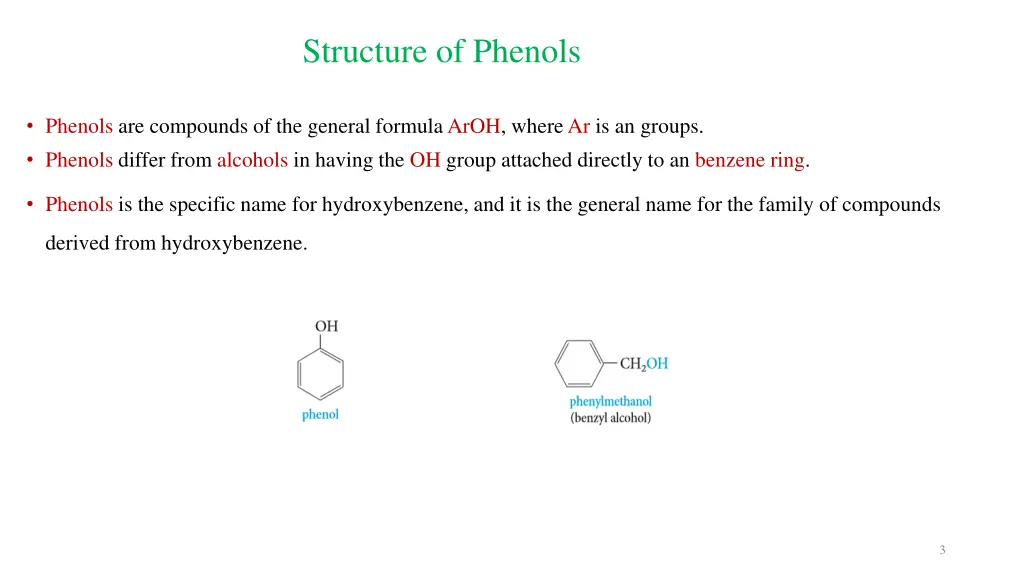 structure of phenols