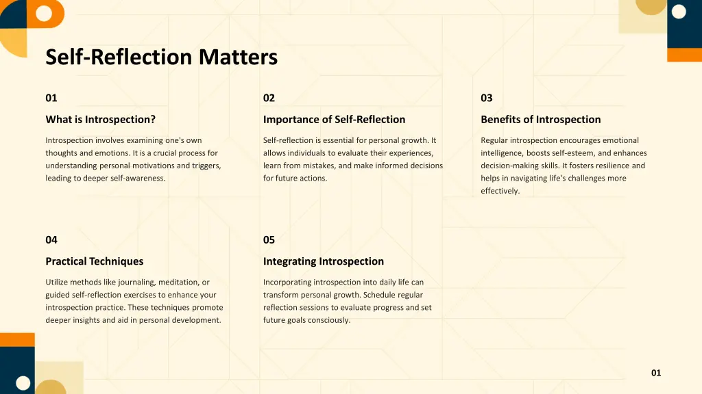 self reflection matters