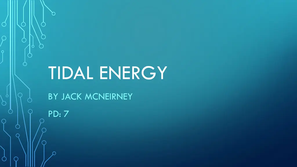 tidal energy