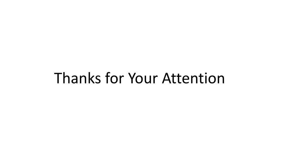 thanks for your attention