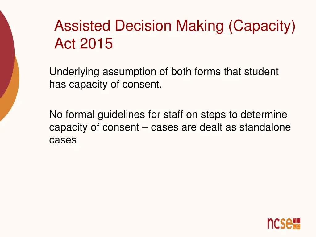 assisted decision making capacity act 2015 8