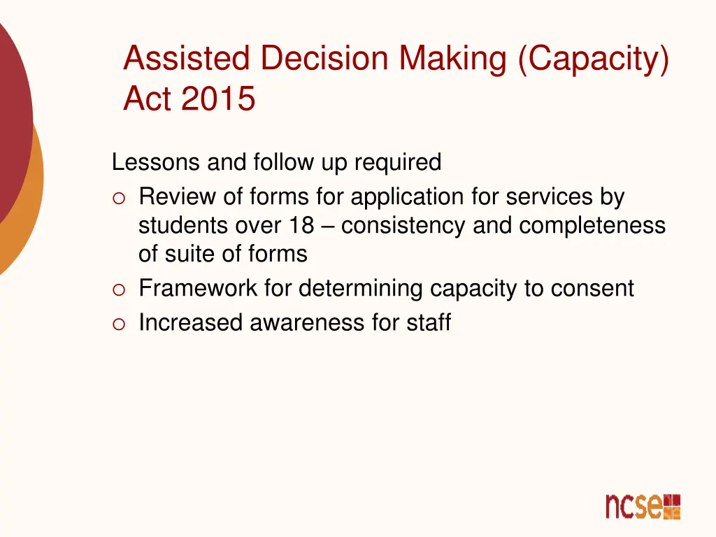 assisted decision making capacity act 2015 9