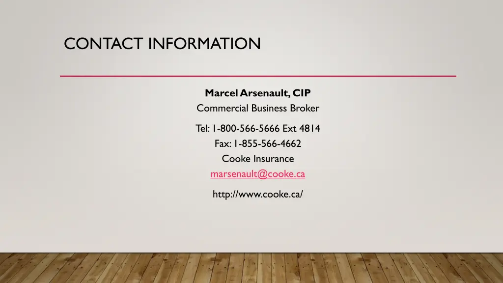 contact information