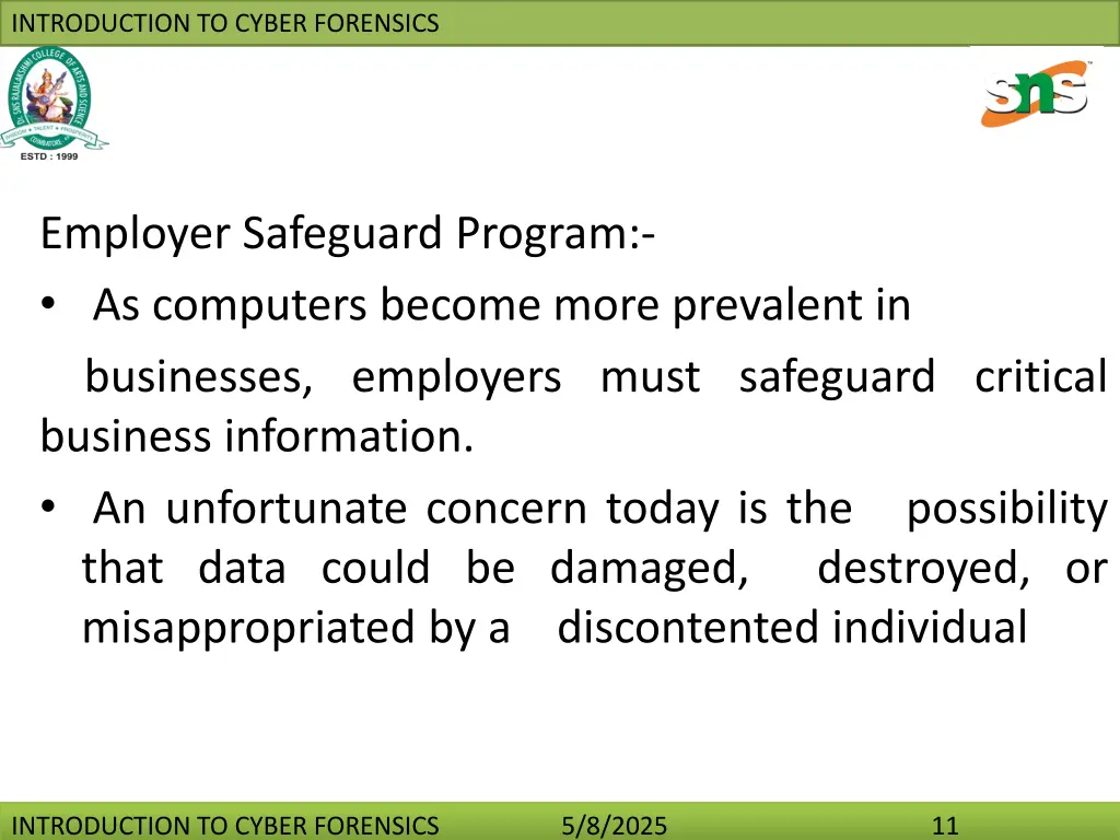 introduction to cyber forensics 10