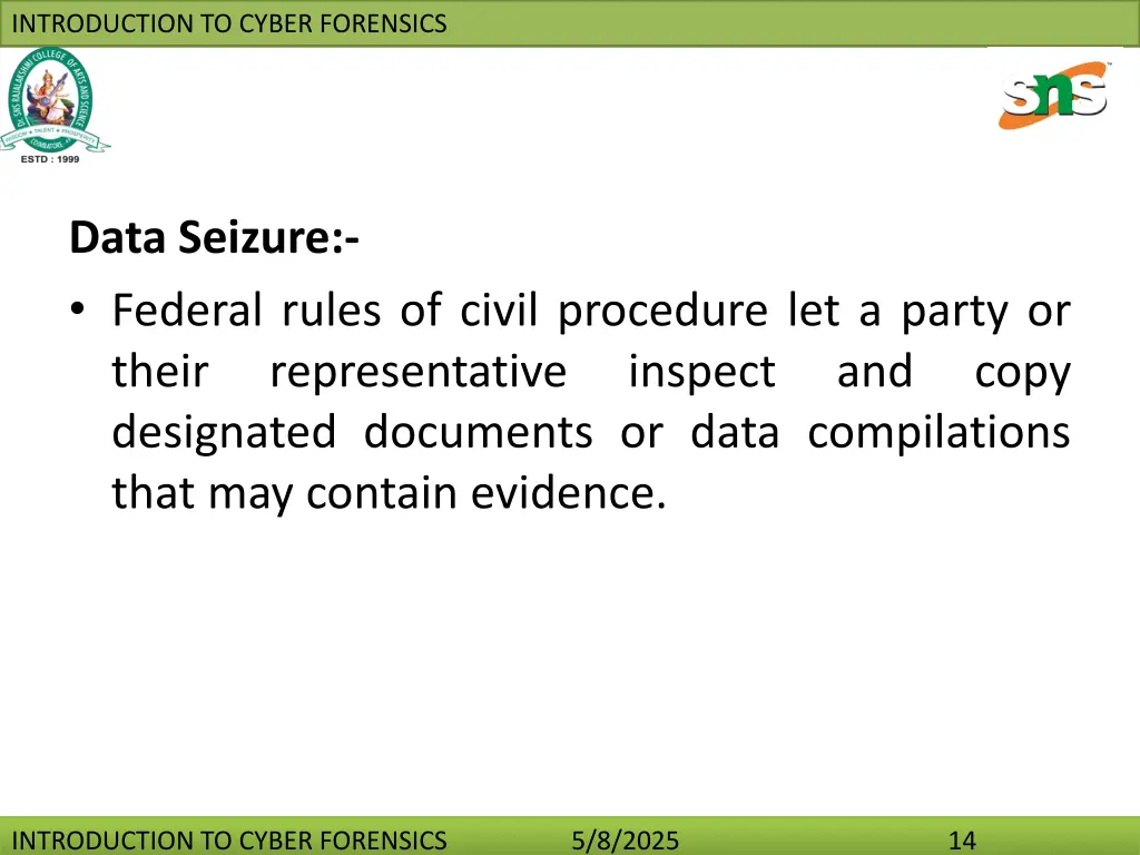 introduction to cyber forensics 13