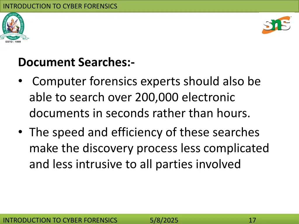 introduction to cyber forensics 16