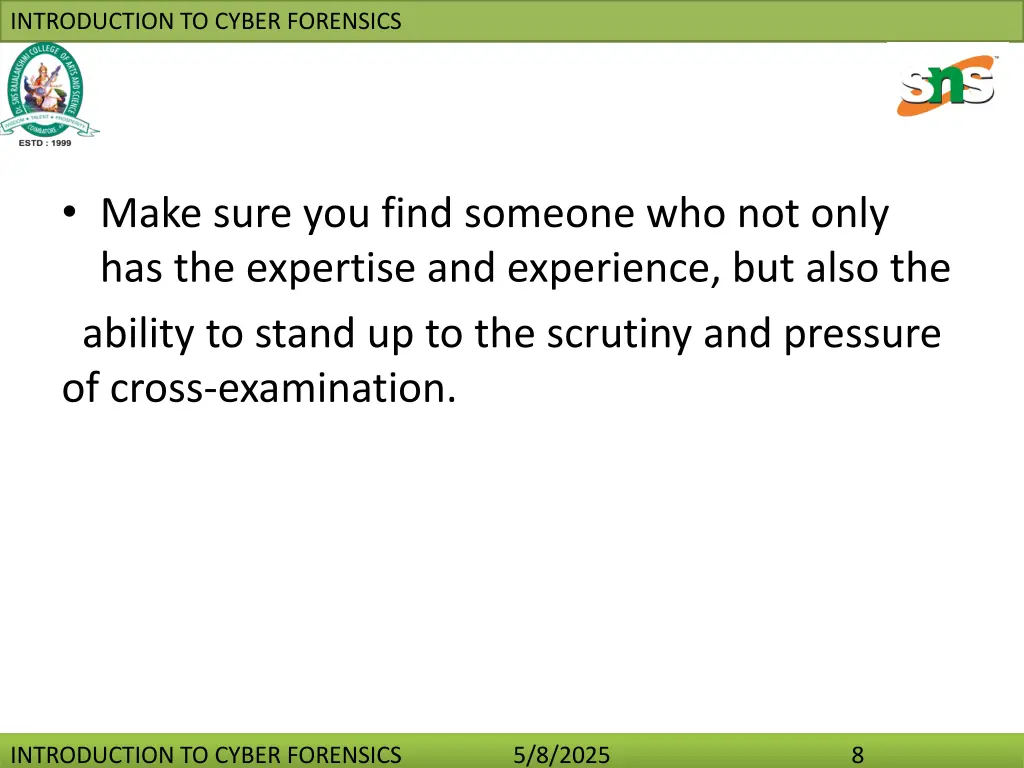 introduction to cyber forensics 7