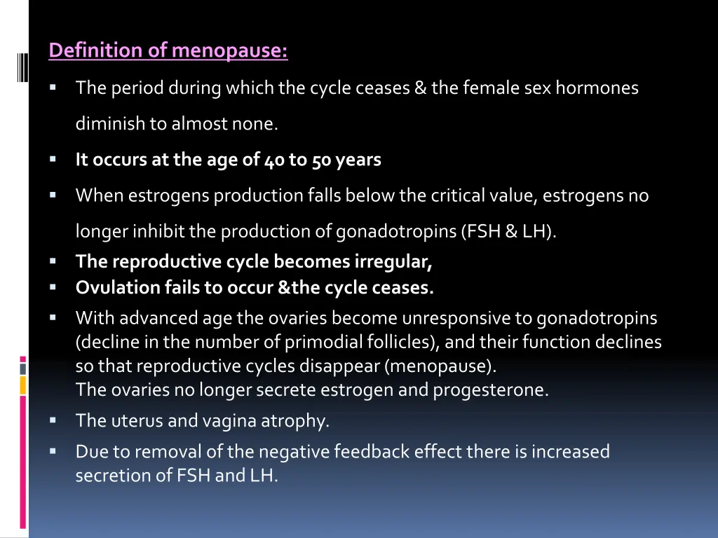 definition of menopause