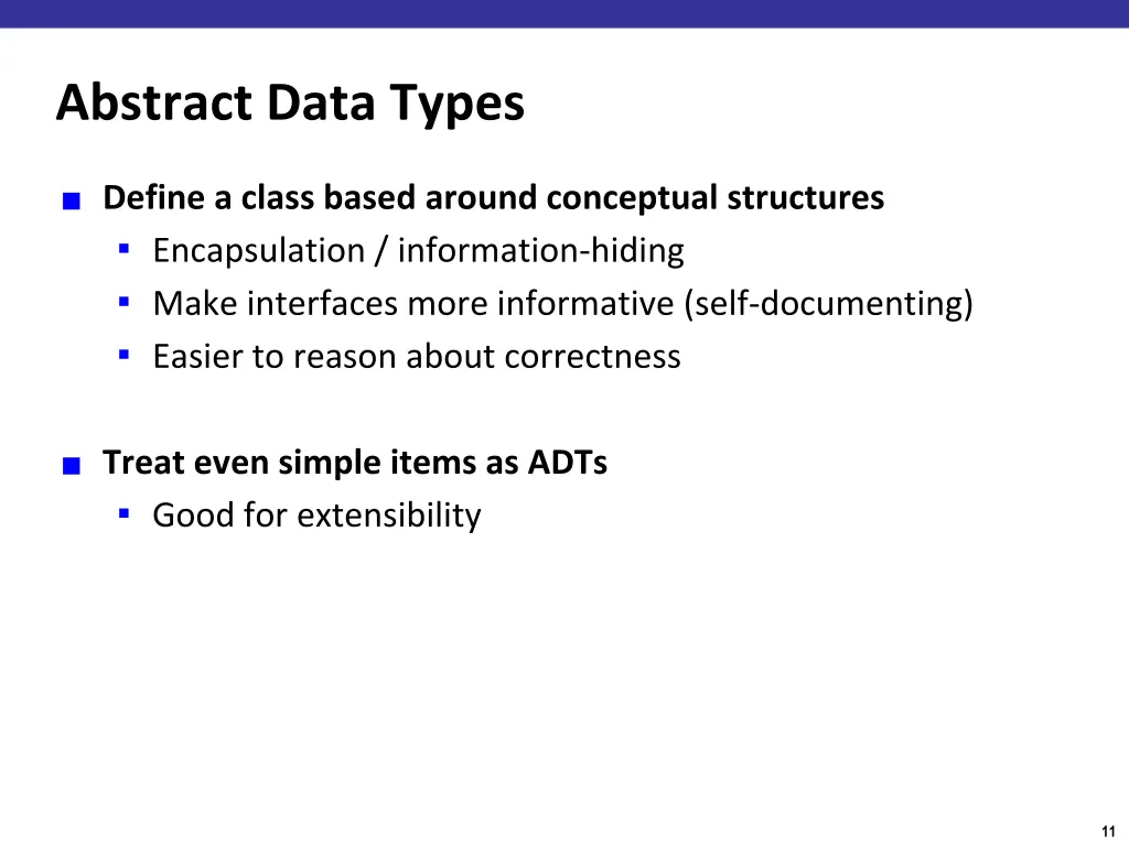 abstract data types