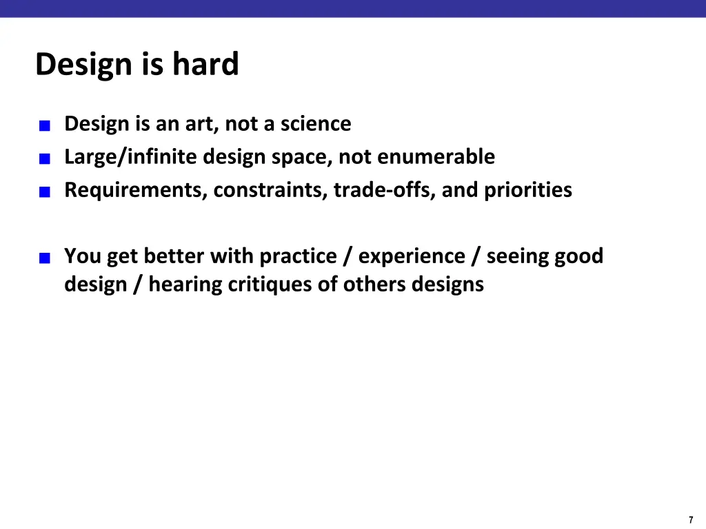 design is hard