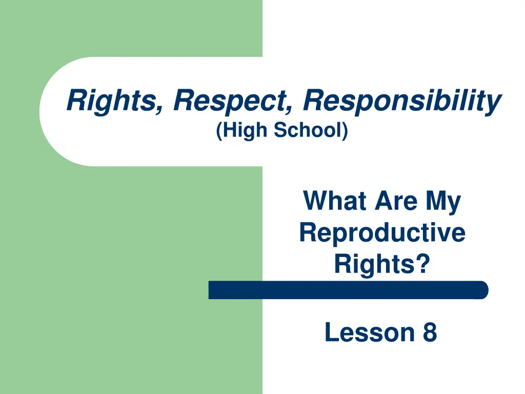 rights respect responsibility high school