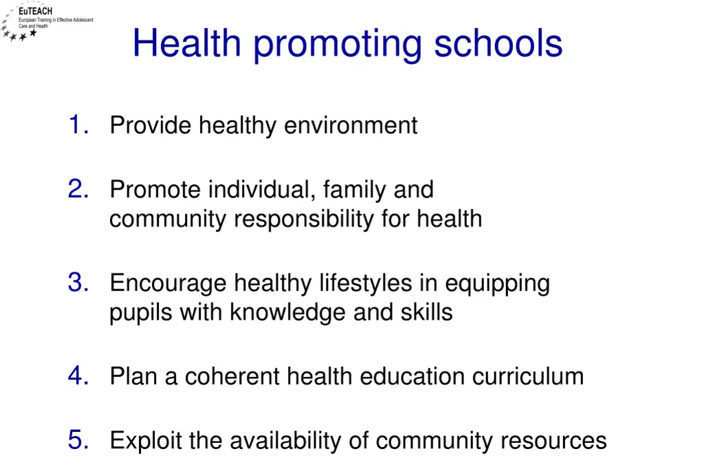 health promoting schools