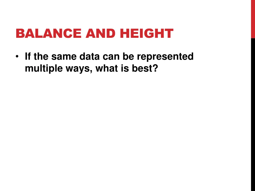 balance and height