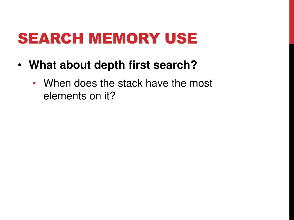 search memory use 3