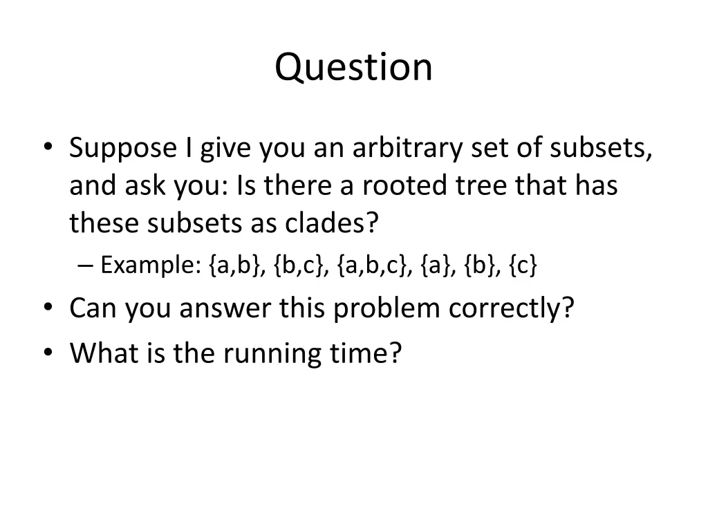 question