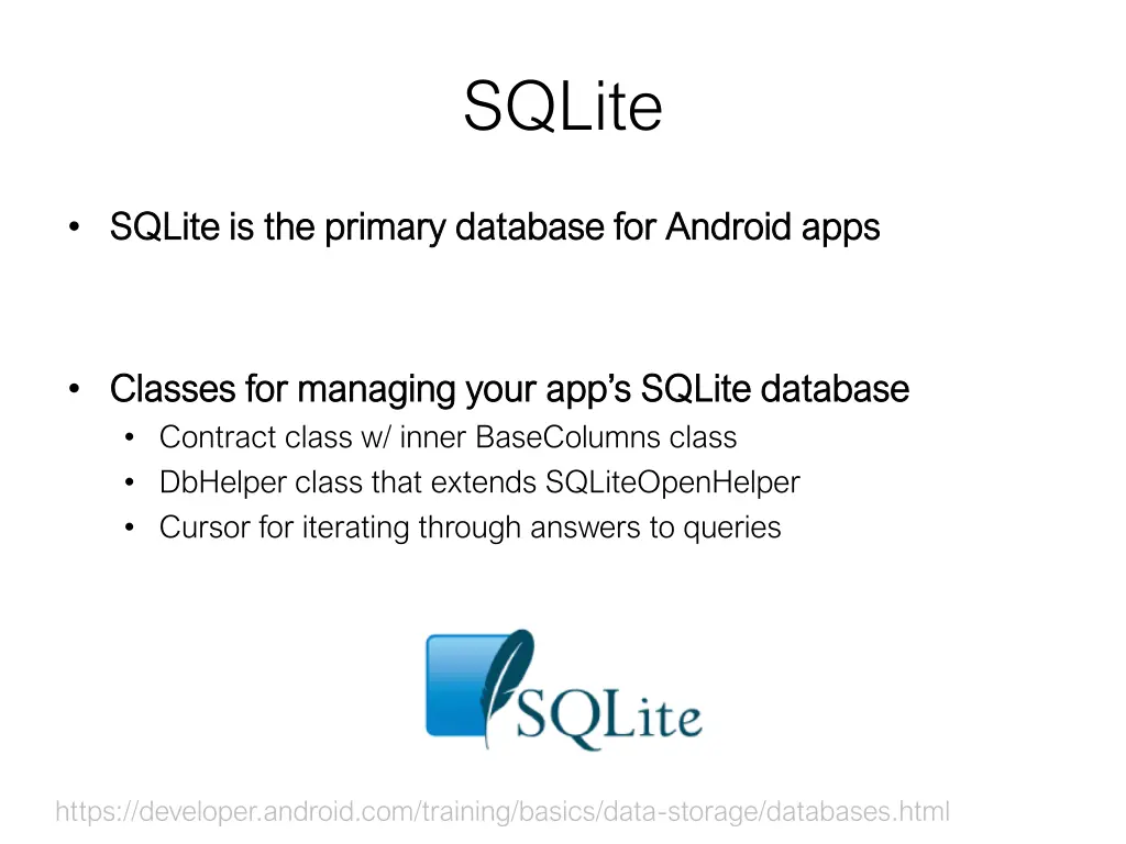 sqlite