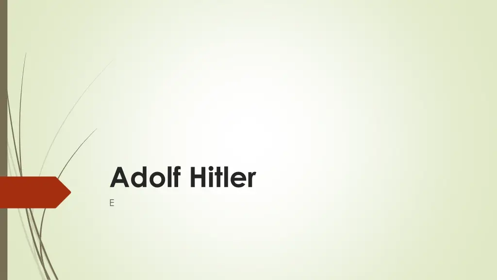 adolf hitler e