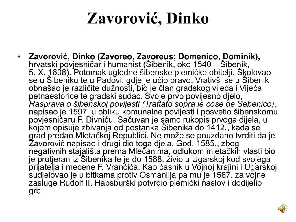 zavorovi dinko