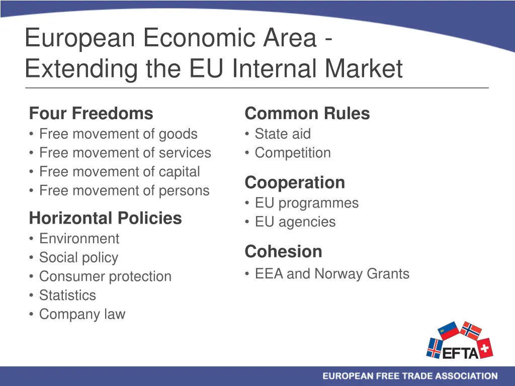 european economic area extending the eu internal